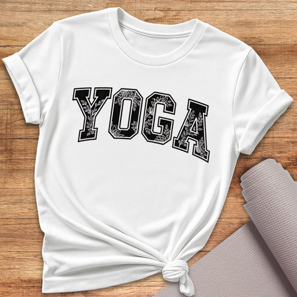 Yoga Schwarz Weiss T-Shirt