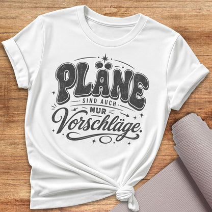 Pläne Schwarz T-Shirt