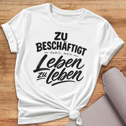 Leben Zu Leben Schwarz T-Shirt