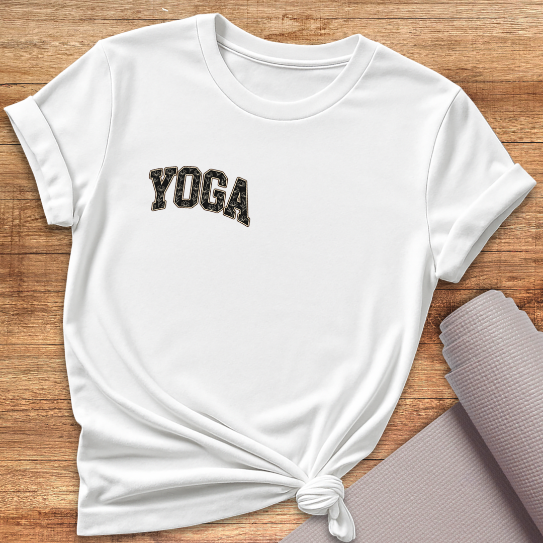 Yoga Schwarz Klein T-Shirt