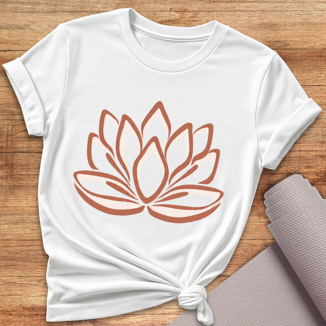 Kupfer Lotus T-Shirt