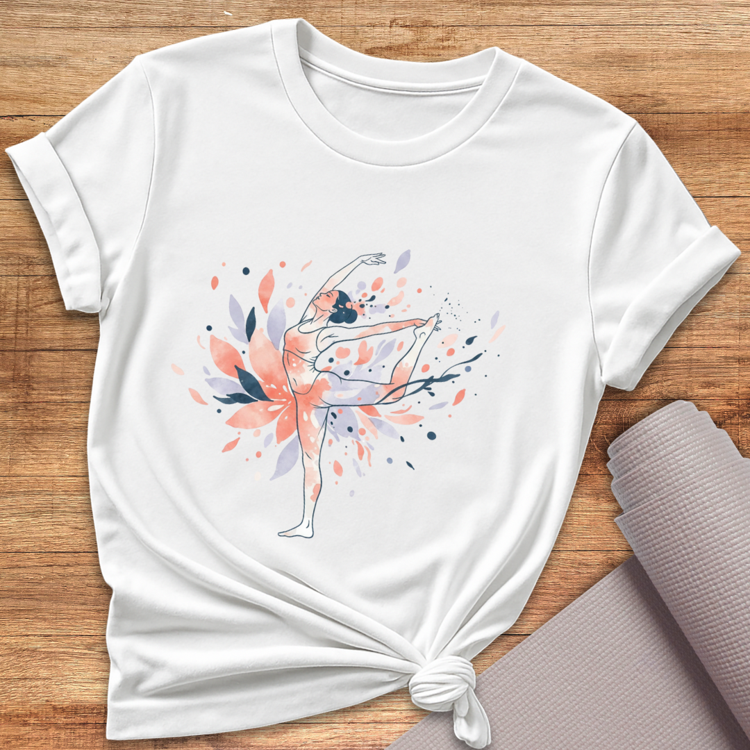 Bewegung Blüte T-Shirt