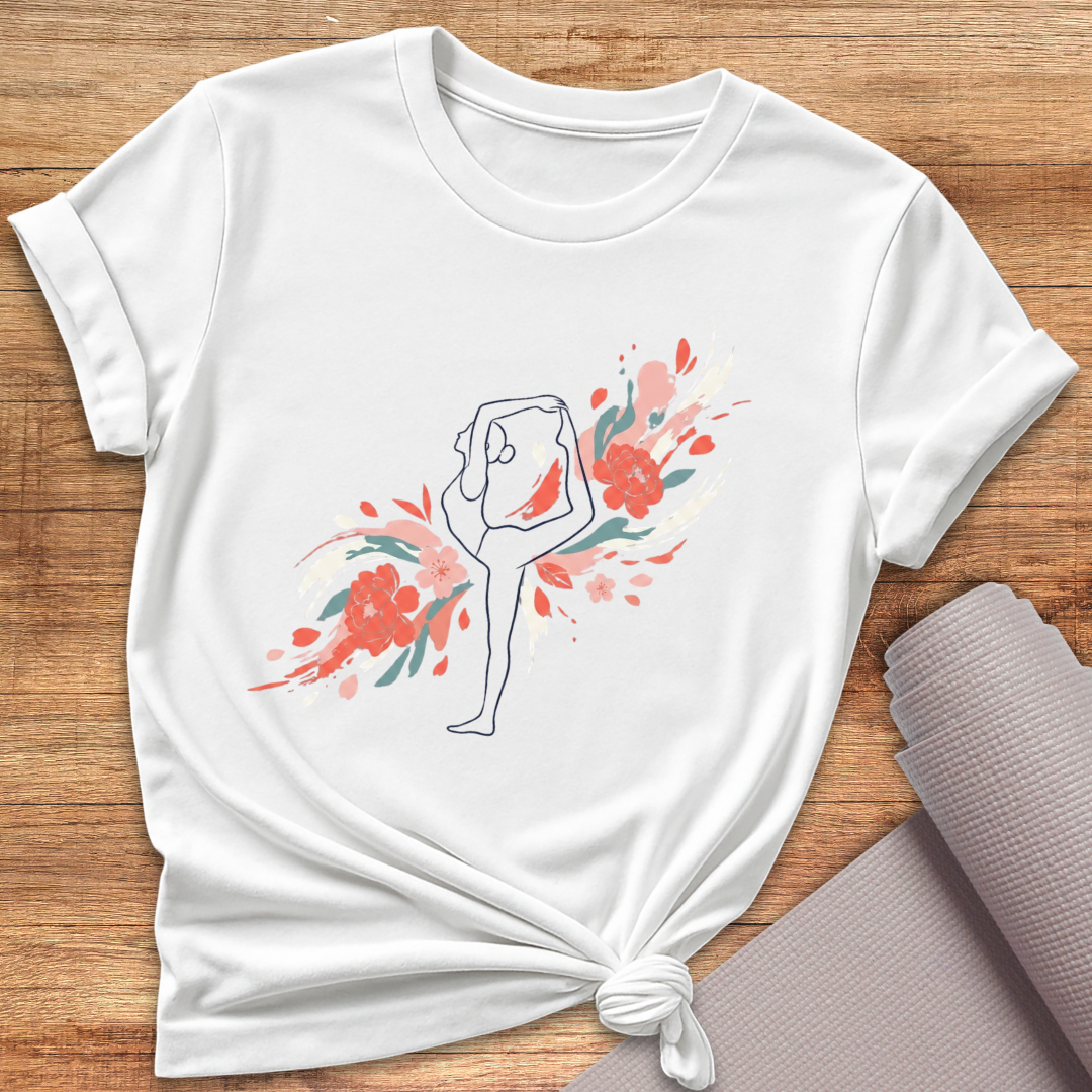 Yoga Blüten T-Shirt