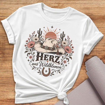 Herz aus Wildblumen T-Shirt