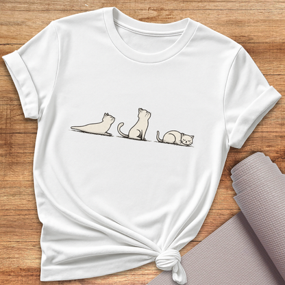 Katzen Yoga T-Shirt