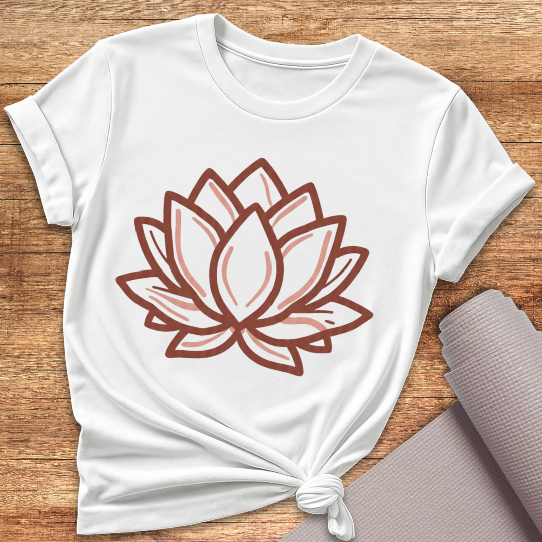 Rosegold Lotus T-Shirt