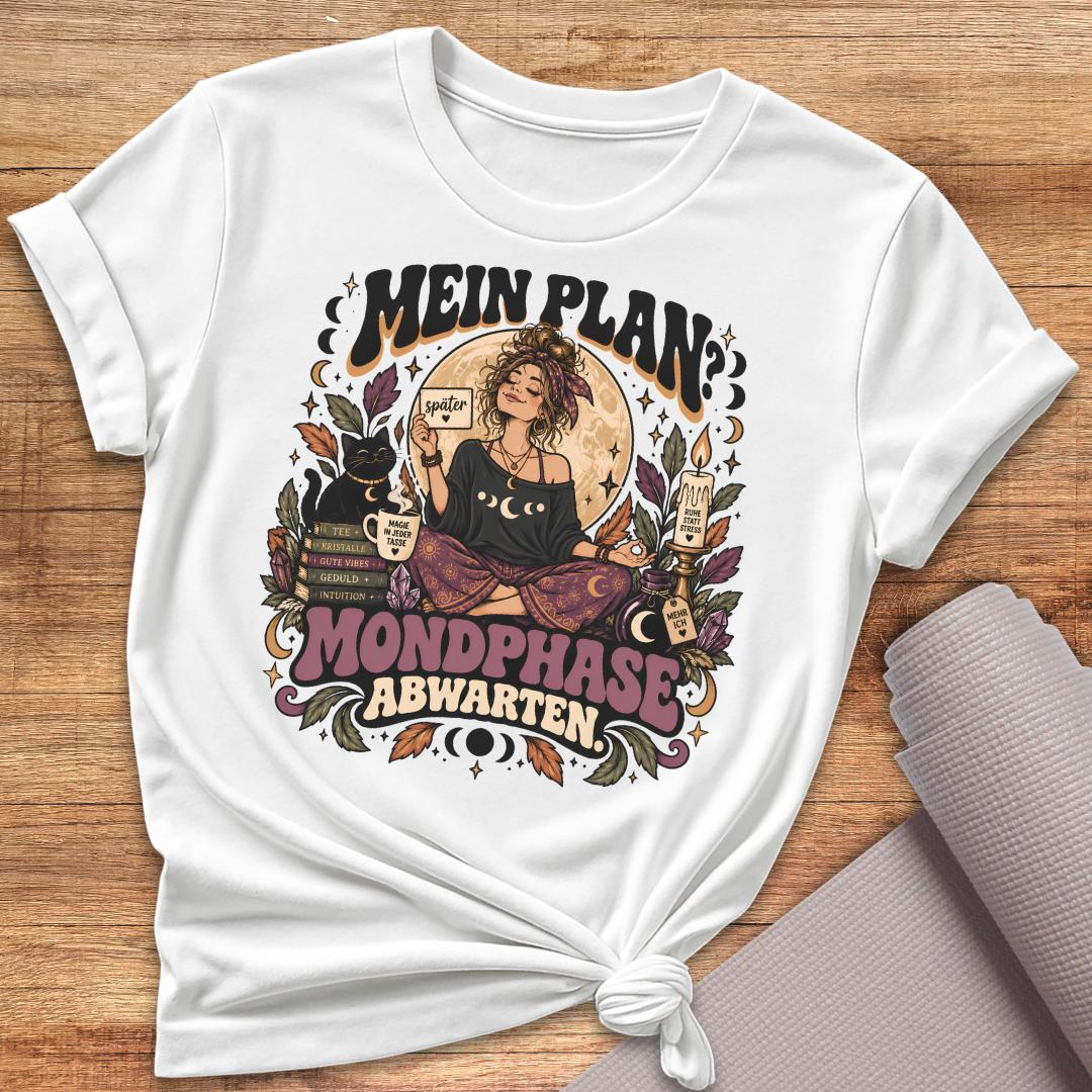 Mondphase Abwarten T-Shirt