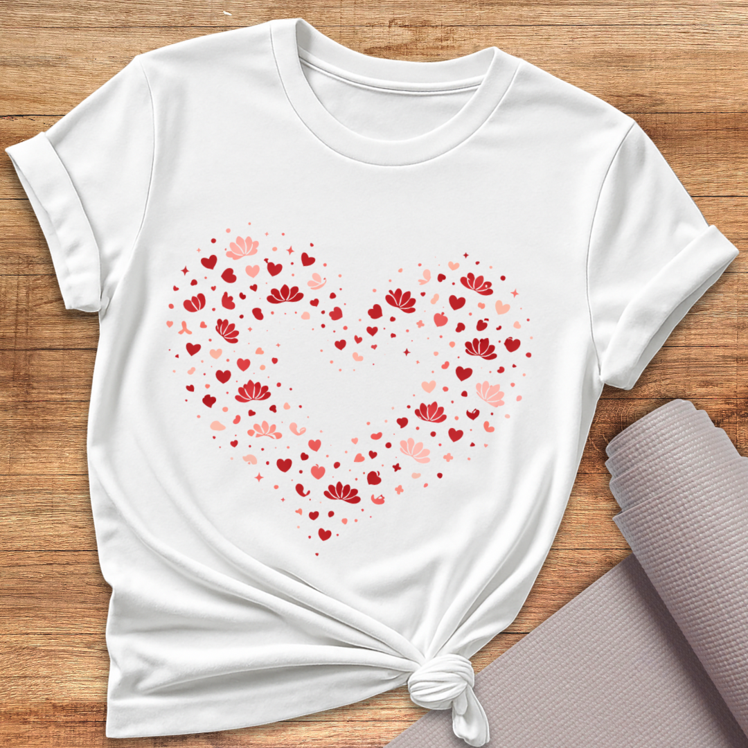 Love Lotus Herz T-Shirt