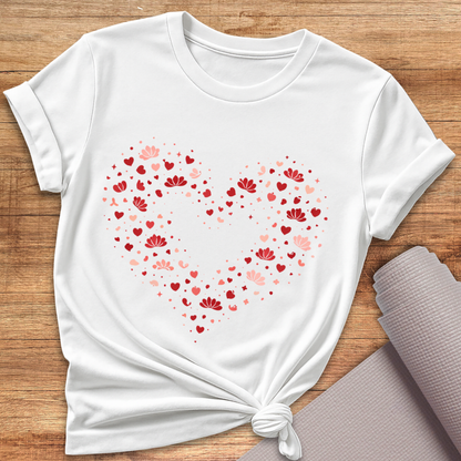 Love Lotus Herz T-Shirt