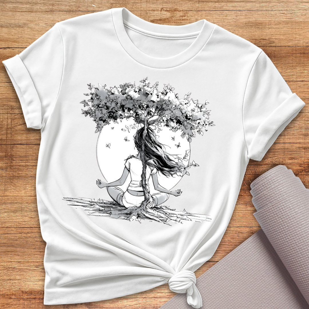 Black White Tree T-Shirt