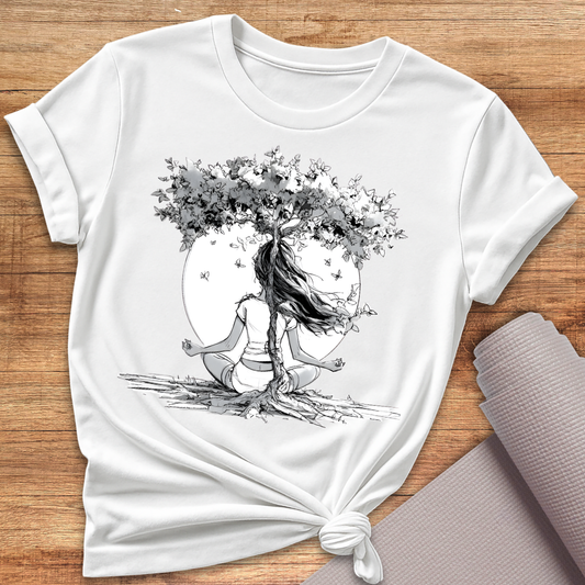 Black White Tree T-Shirt