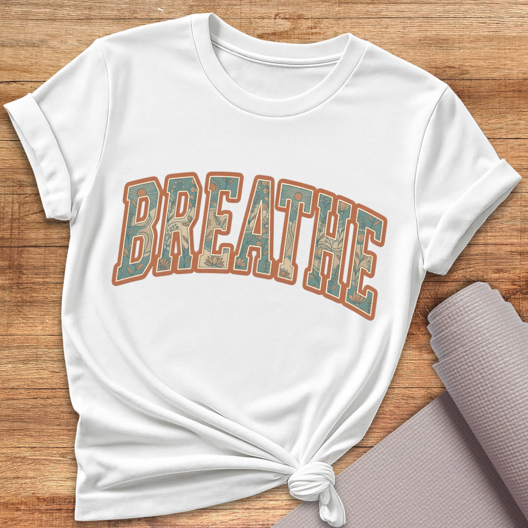 Breathe Blau Orange T-Shirt