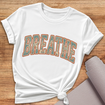 Breathe Blau Orange T-Shirt