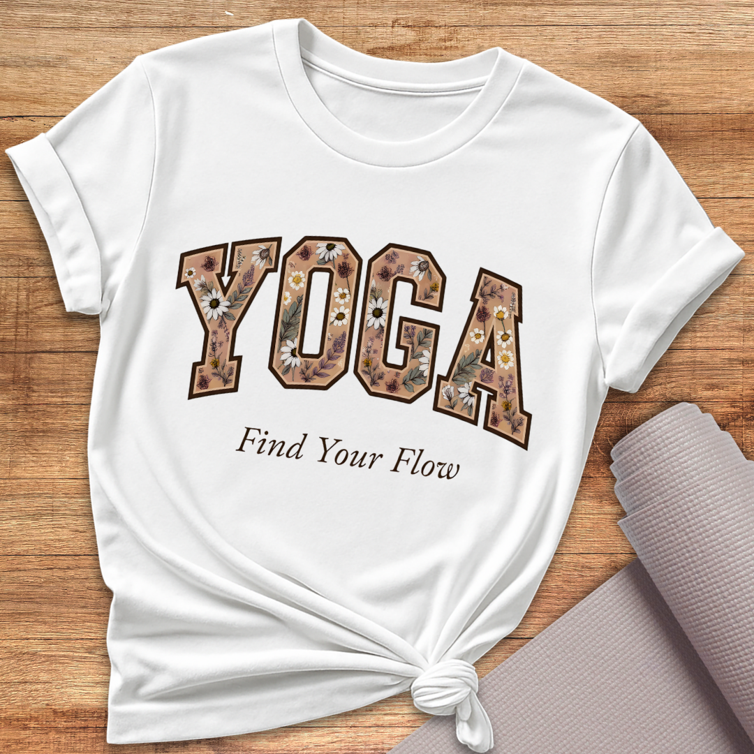 Yoga Blümchen T-Shirt